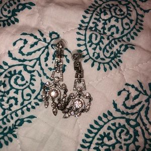 silver dangly earrings
